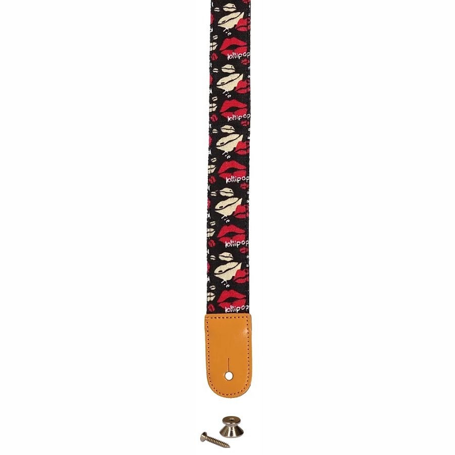 CLX STRAP KLEURMOTIEF 7 - GITAARBAND + EINDKNOP & VETER