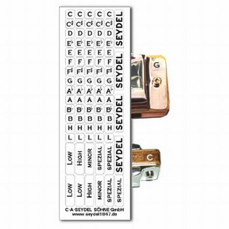 SEYDEL KEY-LABEL-SET BLUES BLACK