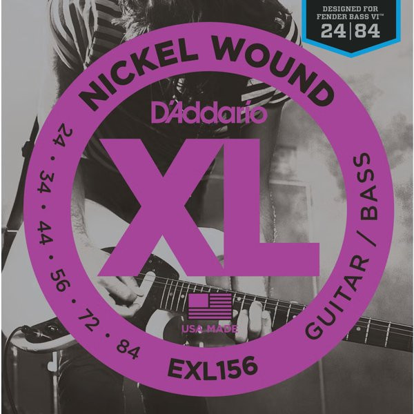 D'ADDARIO EXL156 - SNAREN BASS VI FENDER 24-84 NICKEL