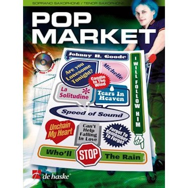 BLADMUZIEK - POP MARKET SOPRAAN / TENOR SAX + CD