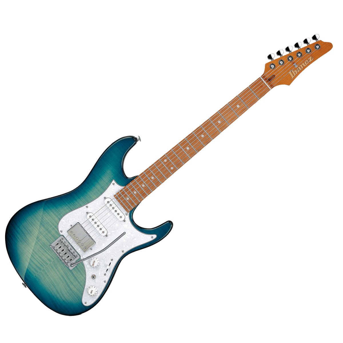 IBANEZ AZ22S1F-TXB - GITAAR ELEKTRISCH HSS TRANSPARENT TURQUOISE BURST