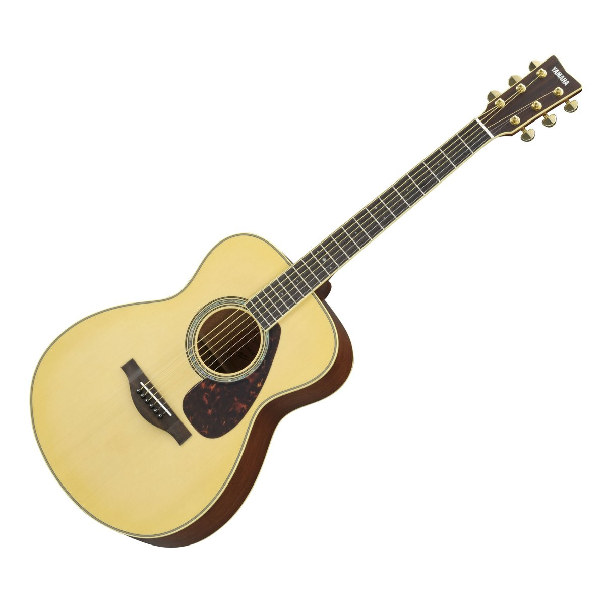 YAMAHA LS6M ARE NT SOLID SPRUCE TOP NATURAL - GITAAR WESTERN CONCERT MAHONIE ACHTERKANT + ELEMENT