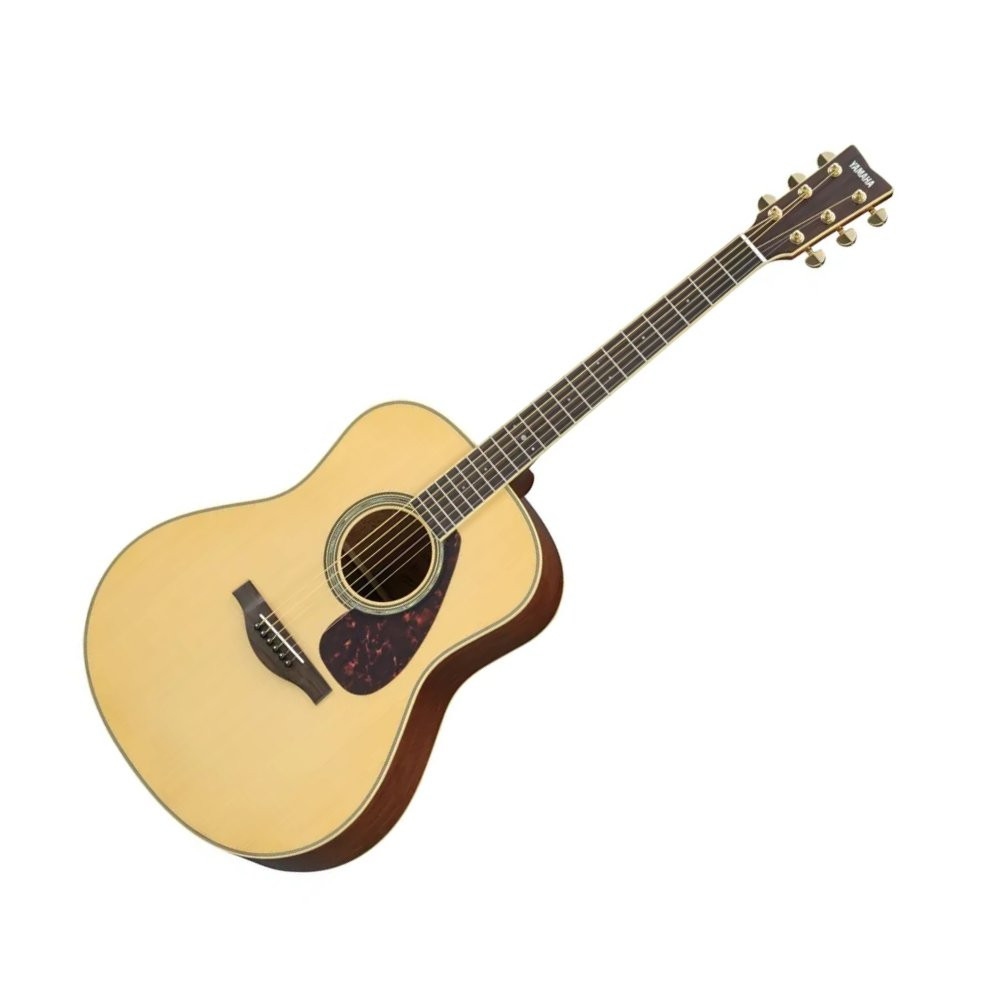 YAMAHA LL6M ARE NT SOLID SPRUCE TOP NATURAL - GITAAR WESTERN SM BODY MAHONIE ACHTERKANT + ELEMENT