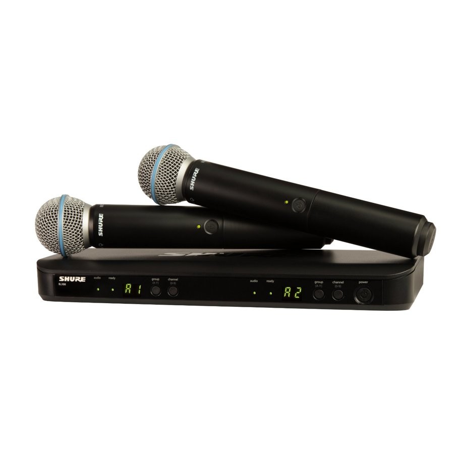 SHURE BLX288E/B58-K14 DUO CHANNEL - MICROFOON DRAADLOOS 2X BETA 58A