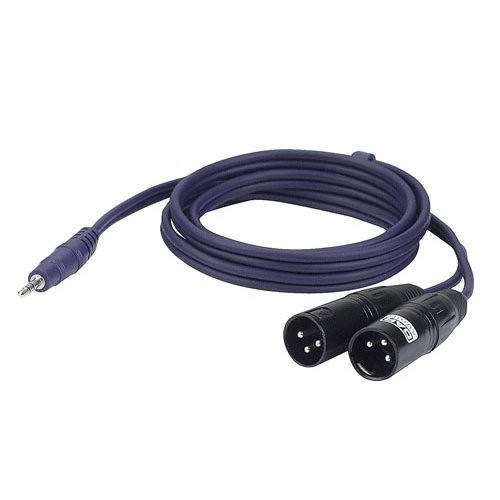 DAP FL46150 - KABEL STEREO J35 - 2X XLR MALE 1.5M