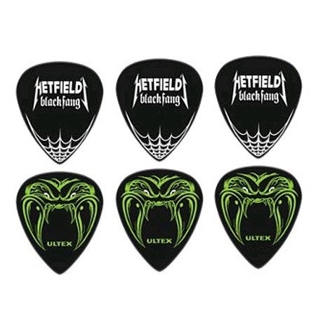 DUNLOP PH-112P94 ULTEX 6-PACK - PLECTRUM 0.94 HETFIELD BLACK FANG