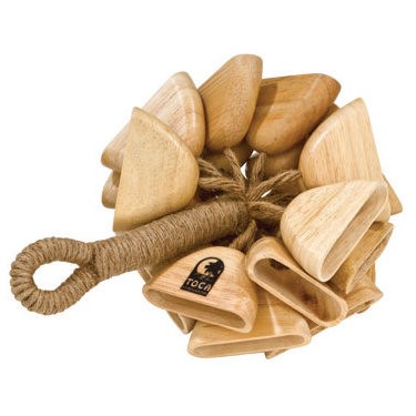 TOCA T-WRH WOODEN POD RATTLE HAND - RAMMELAAR EIKEN HOUT POTTEN