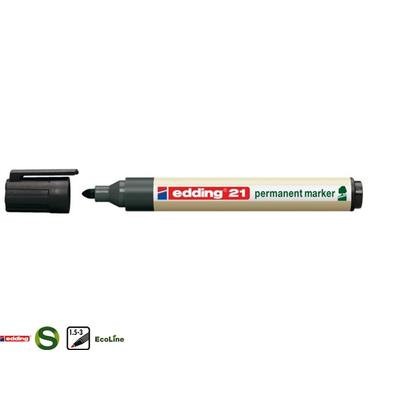 EDDING 21 ECO PERMANENT MARKER 4439001 - VILTSTIFT ROND 1.5-3MM ZWART