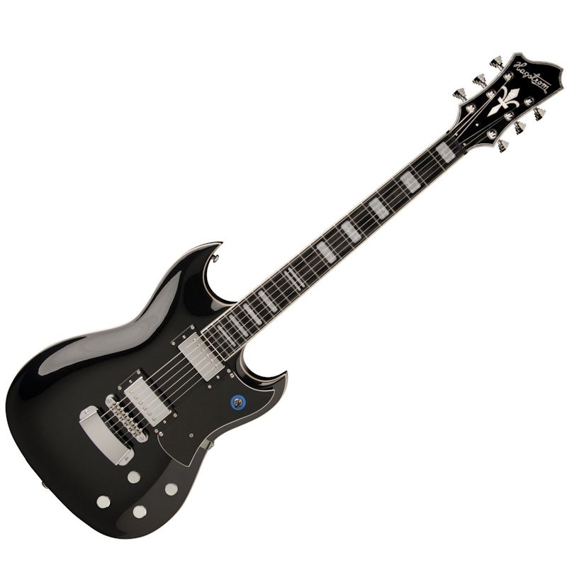 HAGSTROM PAT SMEAR SIGNATURE - FOO FIGHTERS - GITAAR ELEKTRISCH ZWART F MODEL