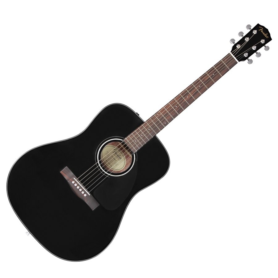 FENDER CD-60 BLK WN - GITAAR WESTERN DREADNOUGHT ZWART