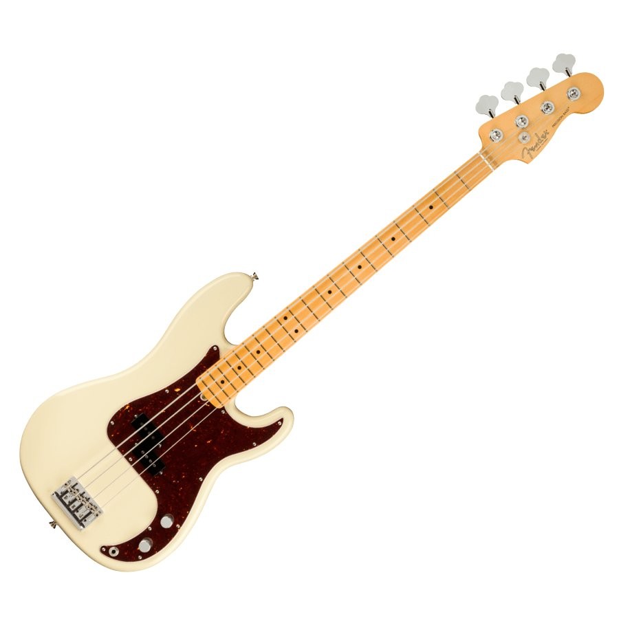 FENDER PRECISION BASS AMERICAN PROFESSIONAL II MN OWT - BASGITAAR OLYMPIC WHITE MAPLE FINGERBOARD