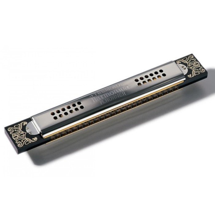 HOHNER KREUZWENDER 5348 G - MONDHARMONICA 48 TONEN HOUTEN KAM
