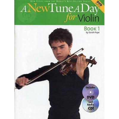 POPE, SARAH - NEW TUNE A DAY 1 VIOLIN +CD +DVD