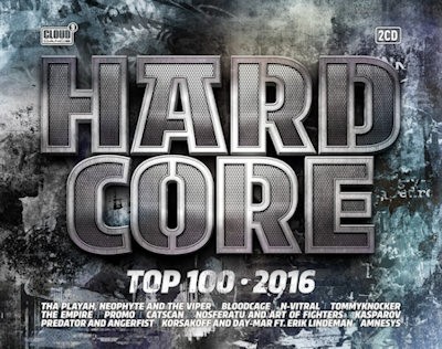 VARIOUS - HARDCORE TOP 100 2016 - cd
