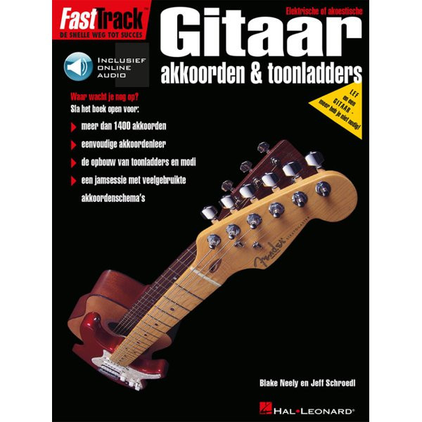 BLADMUZIEK METHODE - FASTTRACK GITAAR AKKOORDEN & TOONLADDERS + AUDIO ONLINE