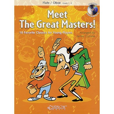 CURNOW, JAMES + CD - MEET THE GREAT MASTERS FLUTE/OBOE