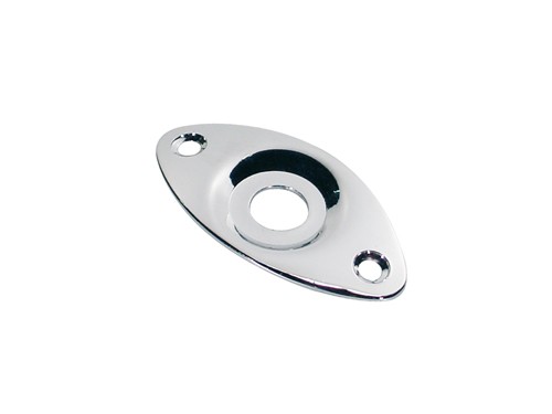 BOSTON JP-7-C CHROOM - JACK PLATE OVAAL VERZONKEN GAT