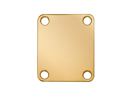 BOSTON NP-64-G NECK MOUNTING PLATE GOLD - HALSPLAAT RECHTHOEK 64.2X51MM