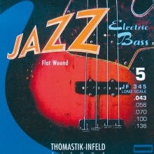 THOMASTIK JF-345 - SNAREN BAS 043-136 5-STRING FLATWOUND