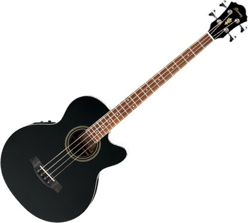 IBANEZ AEB8E-BK - BASGITAAR AKOESTISCH ZWART + EQ CA