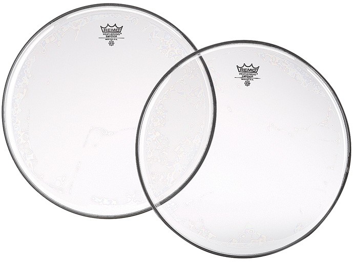 REMO BE-0308-00 - DRUMVEL 8" CLEAR EMPEROR 2 stuks afgebeeld
