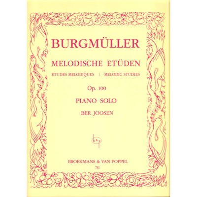 BURGMULLER BROEKMANS & VAN POPPEL - ETUDES OP.100 PIANO