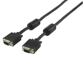 NEDIS CCGP59000BK20 - KABEL MONITOR VGA + FERRIET 2.0MTR
