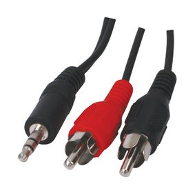 NEDIS CAGP22200BK15 - KABEL JACK 3.5 STEREO-2XRCA 1.5MTR