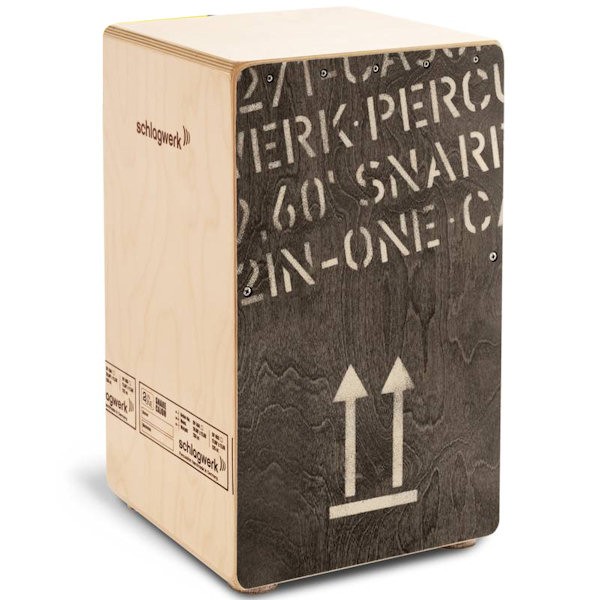 SCHLAGWERK CP404 BLACK - CAJON 2IN-ONE SNARE 30X30X50CM