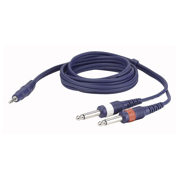 DAP FL31150 - KABEL JACK 3.5 ST - 2X JACK6.3 1.5M