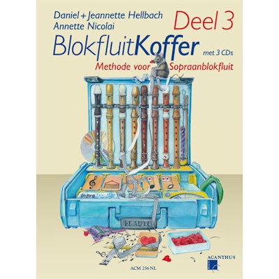 HELLBACH, DANIEL & JEANNETTE - BLOKFLUITKOFFER DEEL 3 + 3CD