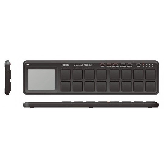 KORG NANOPAD2-BK - SLIM-LINE PAD CONTROLLER, 16 PADS