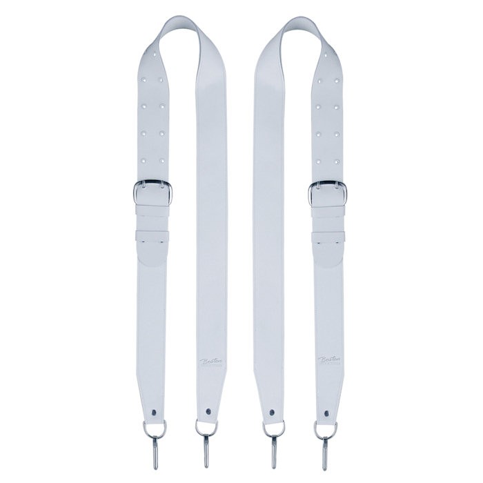 BOSTON KR10 PER PAAR - MARCHING BASS DRUM SLING WIT LEER