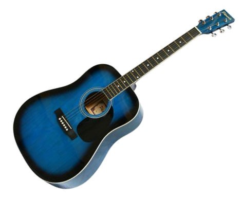 PHOENIX 001-BLS - GITAAR WESTERN BLAUW