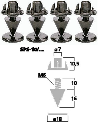 MONACOR SPS-10/SC - SPIKES 4X