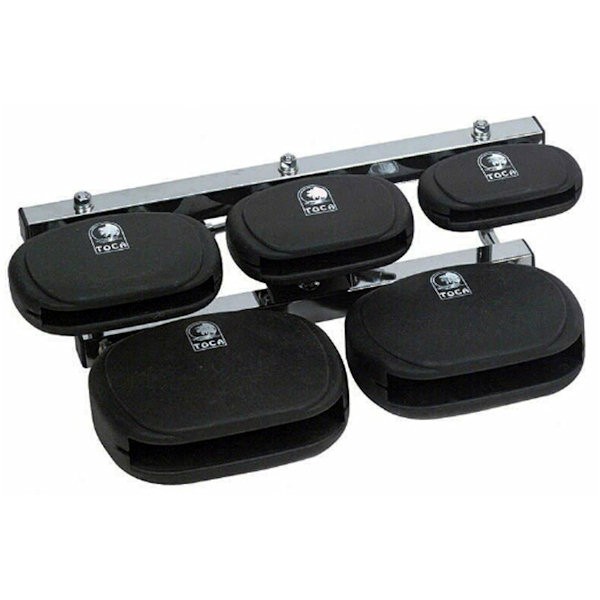 TOCA TCBSET 5-PIECE SET WITH MOUNT - KUNSTSTOF CLAVE BLOCK SET + HOUDER