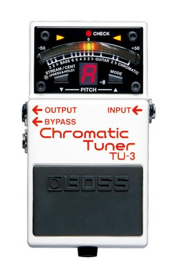 BOSS TU-3 TUNER CHROMATIC - GITAAREFFECT STEMAPPARAAT CHROMATISCH