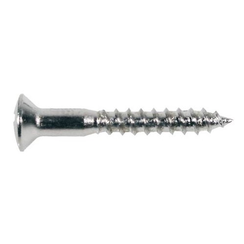BOSTON WS-14-C CHROOM 12 STUKS - SCHROEF OVAAL VERZONKEN 2.4X16MM