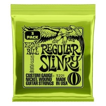 ERNIE BALL 3221 REGULAR SLINKY 3-PACK - SNAREN 010-046 NICKELWOUND