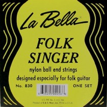 LA BELLA L-830 FOLK SINGER - SNAREN KLASSIEK BALL END