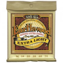 ERNIE BALL 2006 EARTHWOOD EXTRA LIGHT - SNAREN 010-050 80/20 BRONZE