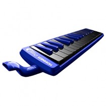 Hohner Melodica Ocean Student-serie 32 in een blauwe behuizing met zwarte toetsen.