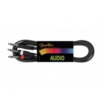 Boston BSG-210-3 audio jack y-kabel van 3 meter lengte