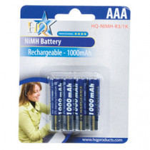 HQ-NIMH-R3/1K 4STUKS - ACCU AAA 1.2V/1000MAH