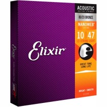 ELIXIR 11152 NANOWEB LIGHT 12-STRING - SNAREN 010-047 BRONZE