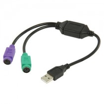NEDIS CCGP60830BK03 - ADAPTER USB A - 2X PS2 FEMALE
