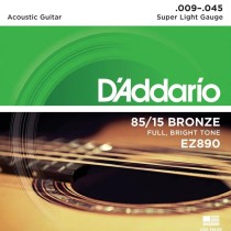 D'ADDARIO EZ890 ACOUSTIC - SNAREN 009-045 PHOSPHOR BRONZE