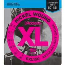 D'ADDARIO EXL150 12 STRING - SNAREN 010-046 NICKELWOUND