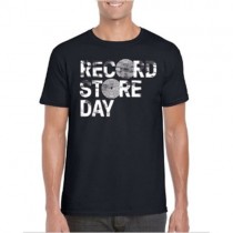 RECORD STORE DAY 2017 - T-SHIRT ZWART / WIT LOGO - MAN S