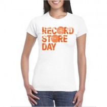 RECORD STORE DAY 2017 - T-SHIRT WIT / ORANJE LOGO - VROUW L